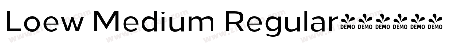 Loew Medium Regular字体转换